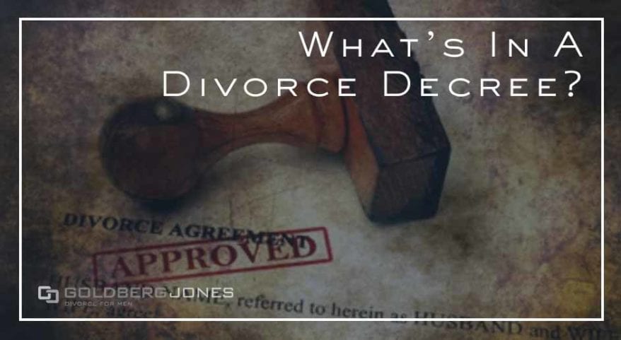 what's in a divorce decree