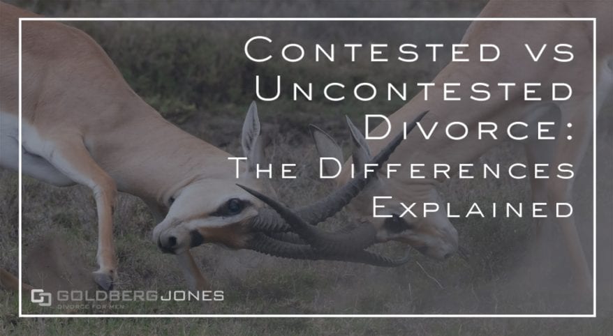 difference between contested and uncontested divorce