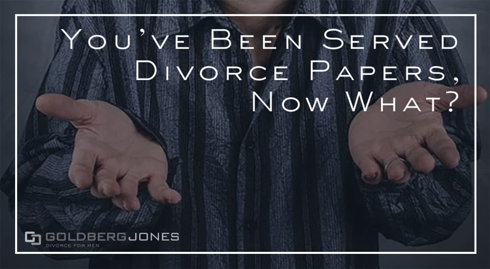 served divorce papers