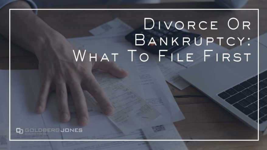 what to file first in divorce